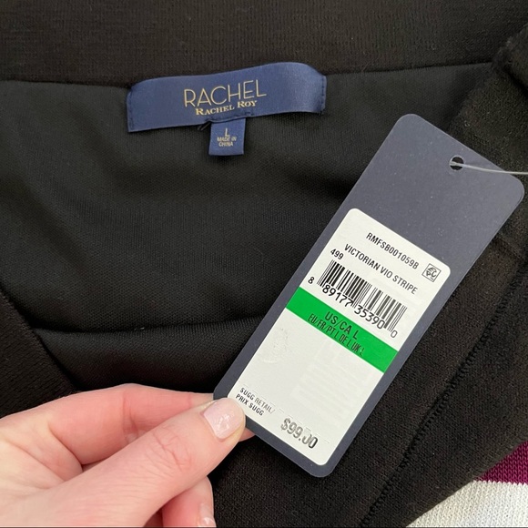 Rachel Roy Striped Sweater Skirt - Picture 4 of 5